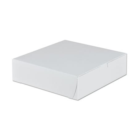 Southern Champion SCT, Tuck-Top Bakery Boxes, 9w X 9d X 2 1/2h, White, 250PK 0953